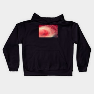 Red and Black abstract painting Kids Hoodie